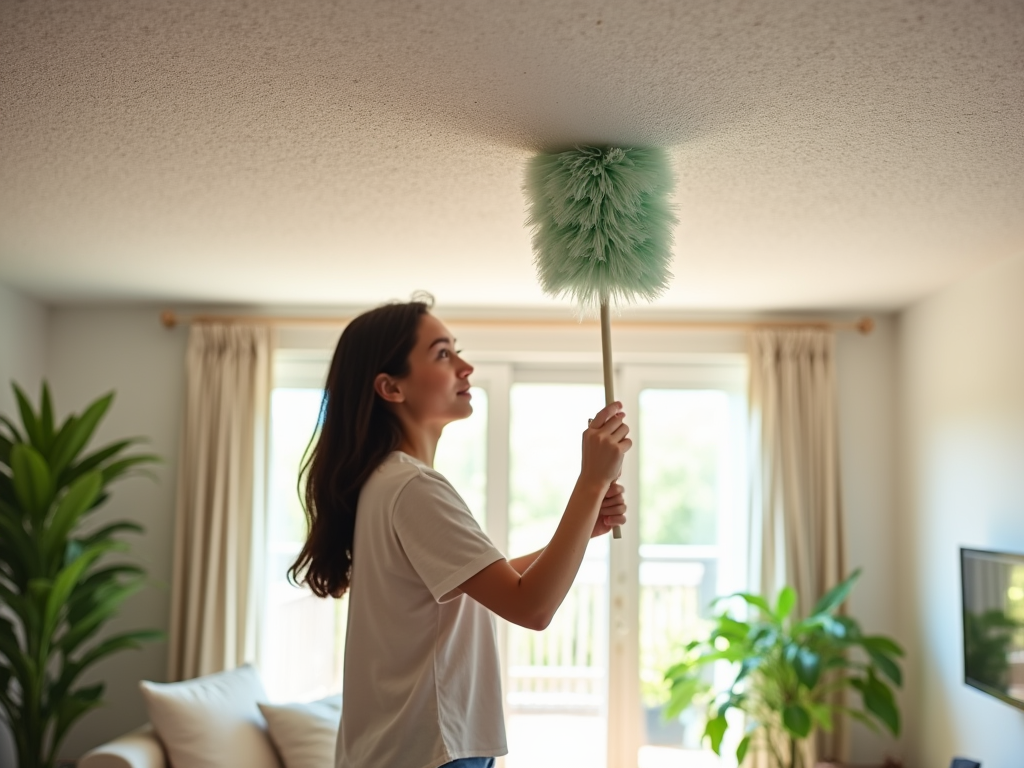 How to Clean a Popcorn Ceiling in 3 Ways